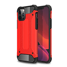 Custodia Silicone e Plastica Opaca Cover per Apple iPhone 12 Pro Rosso