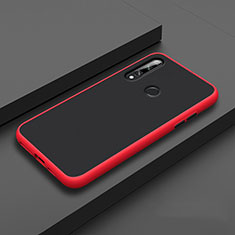 Custodia Silicone e Plastica Opaca Cover per Huawei Enjoy 10 Plus Rosso