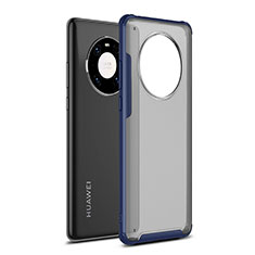 Custodia Silicone e Plastica Opaca Cover per Huawei Mate 40 Blu