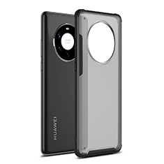 Custodia Silicone e Plastica Opaca Cover per Huawei Mate 40 Pro+ Plus Nero