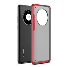 Custodia Silicone e Plastica Opaca Cover per Huawei Mate 40 Pro+ Plus Rosso