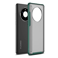 Custodia Silicone e Plastica Opaca Cover per Huawei Mate 40 Pro+ Plus Verde