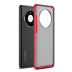 Custodia Silicone e Plastica Opaca Cover per Huawei Mate 40 Rosso