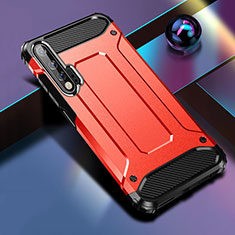 Custodia Silicone e Plastica Opaca Cover per Huawei Nova 6 Rosso