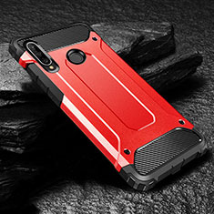 Custodia Silicone e Plastica Opaca Cover per Huawei P30 Lite New Edition Rosso