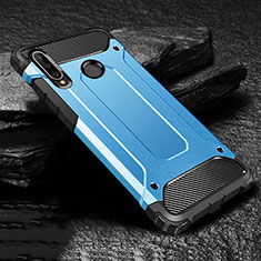 Custodia Silicone e Plastica Opaca Cover per Huawei P30 Lite XL Blu
