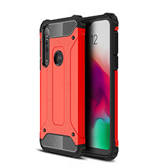 Custodia Silicone e Plastica Opaca Cover per Motorola Moto G8 Play Rosso
