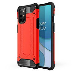 Custodia Silicone e Plastica Opaca Cover per OnePlus 8T 5G Rosso