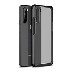 Custodia Silicone e Plastica Opaca Cover per OnePlus Nord Nero