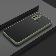 Custodia Silicone e Plastica Opaca Cover per Oppo A53 Verde Militare