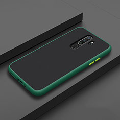 Custodia Silicone e Plastica Opaca Cover per Oppo A9 (2020) Ciano