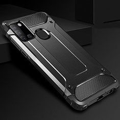 Custodia Silicone e Plastica Opaca Cover per Samsung Galaxy A21s Nero