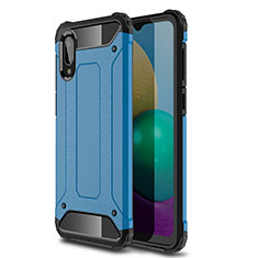 Custodia Silicone e Plastica Opaca Cover per Samsung Galaxy M02 Blu