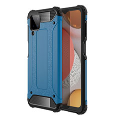 Custodia Silicone e Plastica Opaca Cover per Samsung Galaxy M12 Cielo Blu