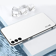 Custodia Silicone e Plastica Opaca Cover per Samsung Galaxy S22 Plus 5G Bianco