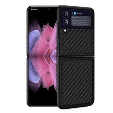 Custodia Silicone e Plastica Opaca Cover per Samsung Galaxy Z Flip3 5G Nero