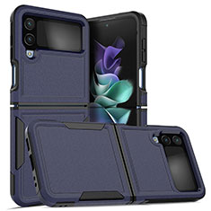 Custodia Silicone e Plastica Opaca Cover per Samsung Galaxy Z Flip4 5G Blu