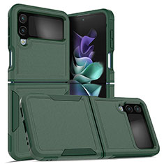 Custodia Silicone e Plastica Opaca Cover per Samsung Galaxy Z Flip4 5G Verde