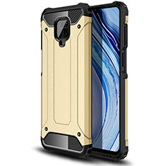 Custodia Silicone e Plastica Opaca Cover per Xiaomi Poco M2 Pro Oro