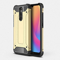 Custodia Silicone e Plastica Opaca Cover per Xiaomi Redmi 8 Oro