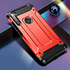 Custodia Silicone e Plastica Opaca Cover per Xiaomi Redmi Note 8 Rosso