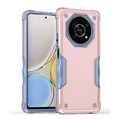Custodia Silicone e Plastica Opaca Cover QW1 per Huawei Honor Magic4 Lite 5G Oro Rosa
