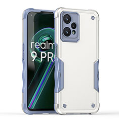 Custodia Silicone e Plastica Opaca Cover QW1 per Realme 9 Pro 5G Bianco