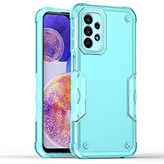 Custodia Silicone e Plastica Opaca Cover QW1 per Samsung Galaxy A23 5G Azzurro