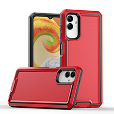 Custodia Silicone e Plastica Opaca Cover QW1 per Samsung Galaxy M04 Rosso