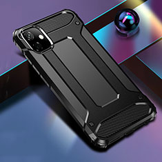 Custodia Silicone e Plastica Opaca Cover R01 per Apple iPhone 11 Nero