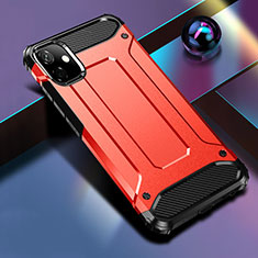 Custodia Silicone e Plastica Opaca Cover R01 per Apple iPhone 11 Rosso