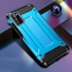 Custodia Silicone e Plastica Opaca Cover R01 per Huawei Honor View 30 Pro 5G Cielo Blu