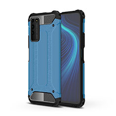 Custodia Silicone e Plastica Opaca Cover R01 per Huawei Honor X10 5G Cielo Blu