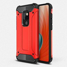 Custodia Silicone e Plastica Opaca Cover R01 per Huawei Mate 20 Rosso