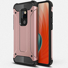 Custodia Silicone e Plastica Opaca Cover R01 per Huawei Mate 20 X 5G Oro Rosa