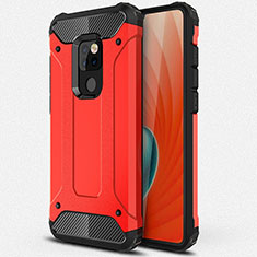 Custodia Silicone e Plastica Opaca Cover R01 per Huawei Mate 20 X 5G Rosso