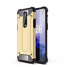 Custodia Silicone e Plastica Opaca Cover R01 per OnePlus 8 Oro