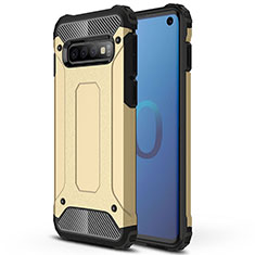 Custodia Silicone e Plastica Opaca Cover R01 per Samsung Galaxy S10 5G Oro