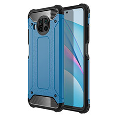 Custodia Silicone e Plastica Opaca Cover R01 per Xiaomi Mi 10i 5G Cielo Blu