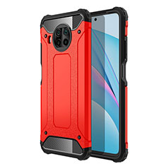 Custodia Silicone e Plastica Opaca Cover R01 per Xiaomi Mi 10i 5G Rosso
