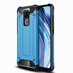 Custodia Silicone e Plastica Opaca Cover R01 per Xiaomi Redmi Note 9 Cielo Blu