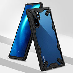 Custodia Silicone e Plastica Opaca Cover R02 per Huawei P30 Pro New Edition Nero