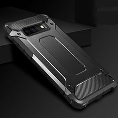 Custodia Silicone e Plastica Opaca Cover R02 per Samsung Galaxy S10 Plus Nero