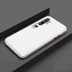 Custodia Silicone e Plastica Opaca Cover R02 per Xiaomi Mi Note 10 Bianco