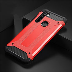 Custodia Silicone e Plastica Opaca Cover R02 per Xiaomi Redmi Note 8 Rosso