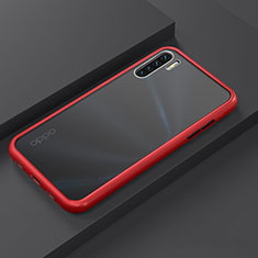 Custodia Silicone e Plastica Opaca Cover R03 per Oppo F15 Rosso