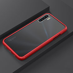 Custodia Silicone e Plastica Opaca Cover R03 per Oppo Find X2 Lite Rosso