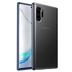 Custodia Silicone e Plastica Opaca Cover R03 per Samsung Galaxy Note 10 Plus 5G Blu