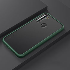 Custodia Silicone e Plastica Opaca Cover R03 per Xiaomi Redmi Note 8 (2021) Ciano