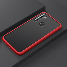 Custodia Silicone e Plastica Opaca Cover R03 per Xiaomi Redmi Note 8 (2021) Rosso